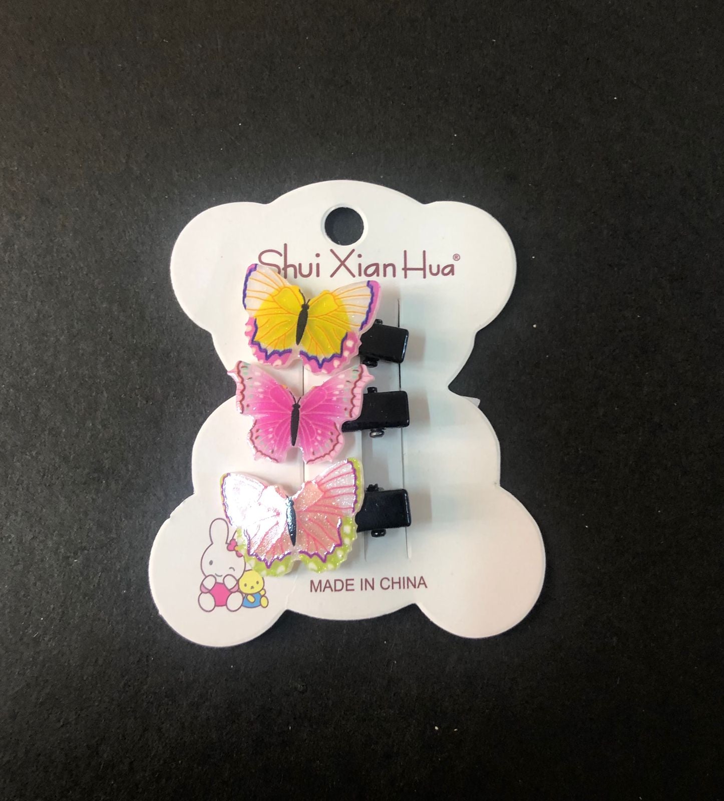 Pack Of 3 Butterfly Hair Clips