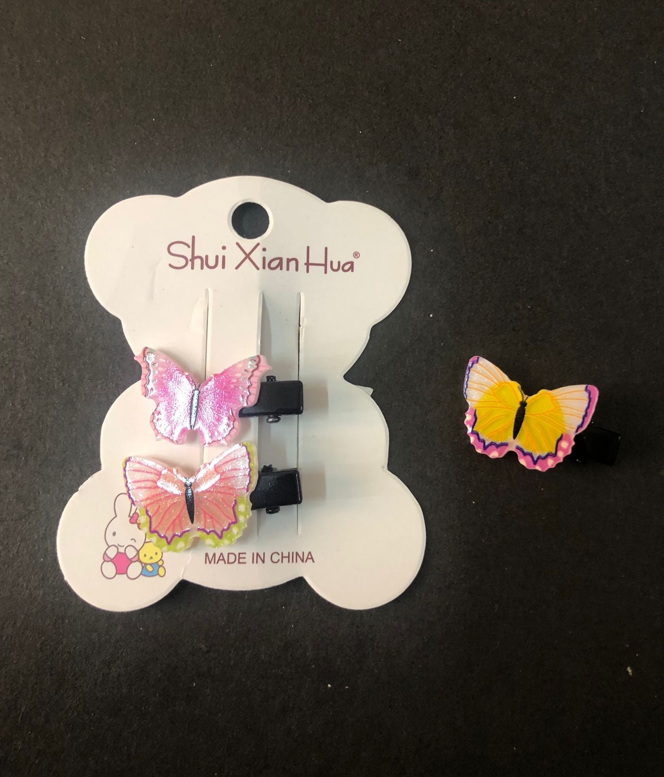 Pack Of 3 Butterfly Hair Clips